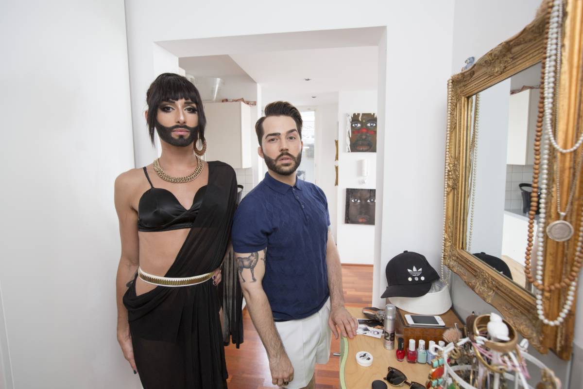 Кончита Вурст с мужем Жаком Патриаком, conchita wurst Jacques Patriaque