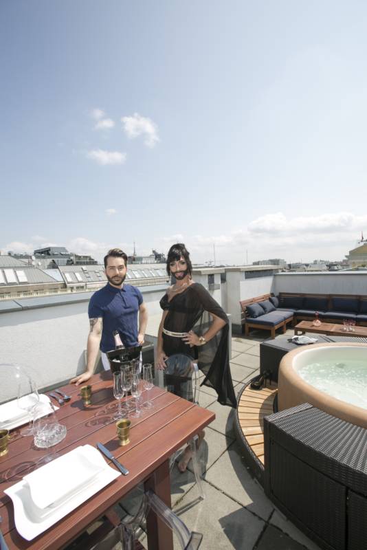 Кончита Вурст с мужем Жаком Патриаком, conchita wurst Jacques Patriaque