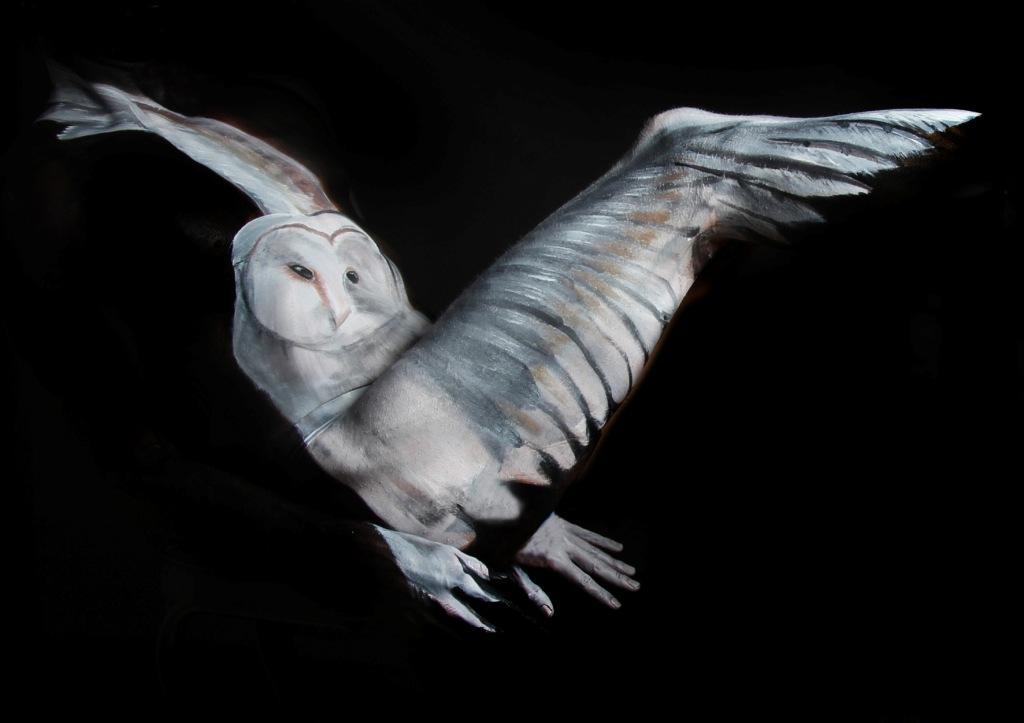 животный боди-арт, боди арт в виде животных