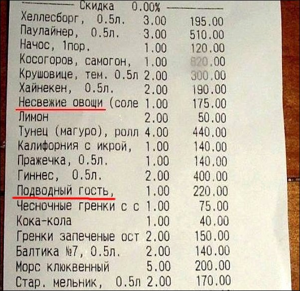 25 смешных кассовых чеков, которые заставят вас рассмеяться смешные кассовые чеки, чек прикол