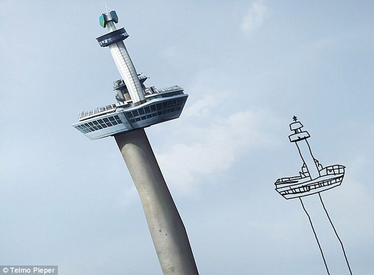 Перерисовывает свои детские рисунки, Тельпо Пипер, Telmo Pieper, реальные животные детские рисунки