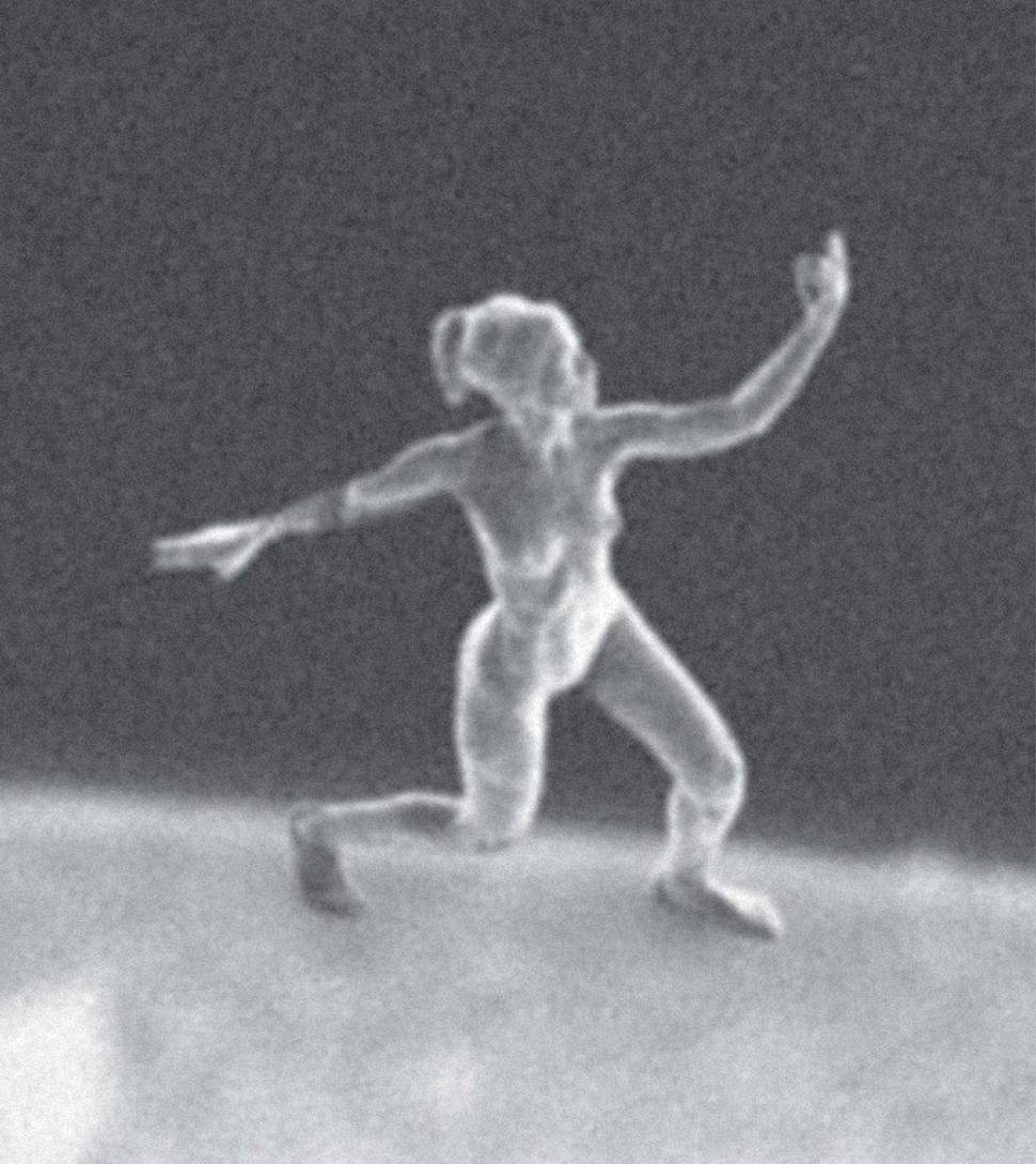 наноскульптуры, скульптуры меньше человеческого волоса, Джонти Гурвиц, Jonty Hurwitz, многофотонная литография