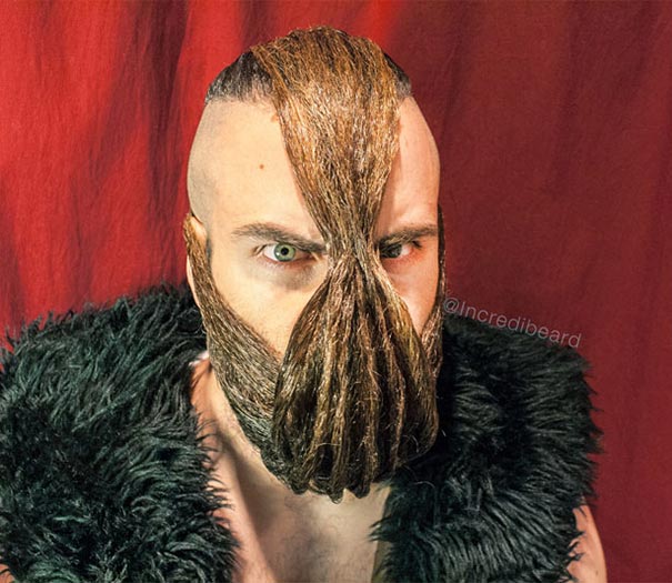 Mr. Incredibeard, скульптуры из бороды, Исайя Вэбб, Isaiah Webb