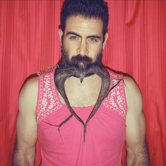 Mr. Incredibeard, скульптуры из бороды, Исайя Вэбб, Isaiah Webb