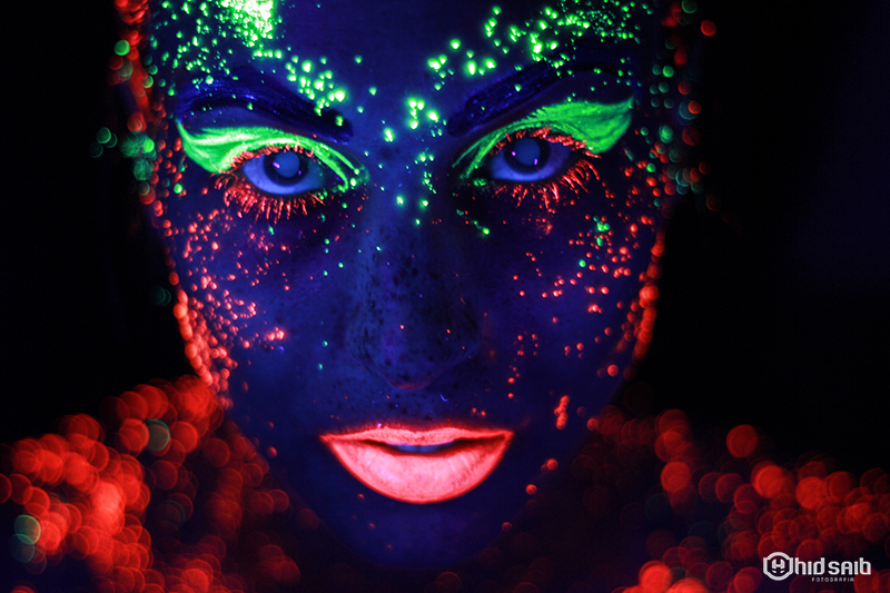 Неоновые портреты, фотограф Хид Саиб,Hid Saib, проект Неон,Neon