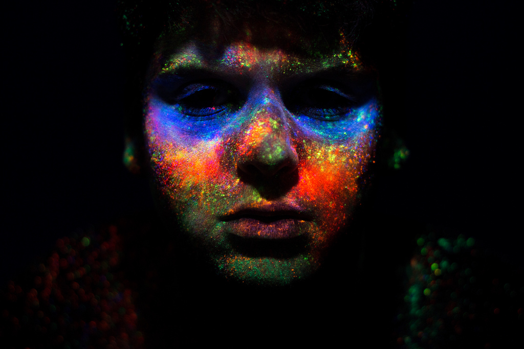 Неоновые портреты, фотограф Хид Саиб,Hid Saib, проект Неон,Neon