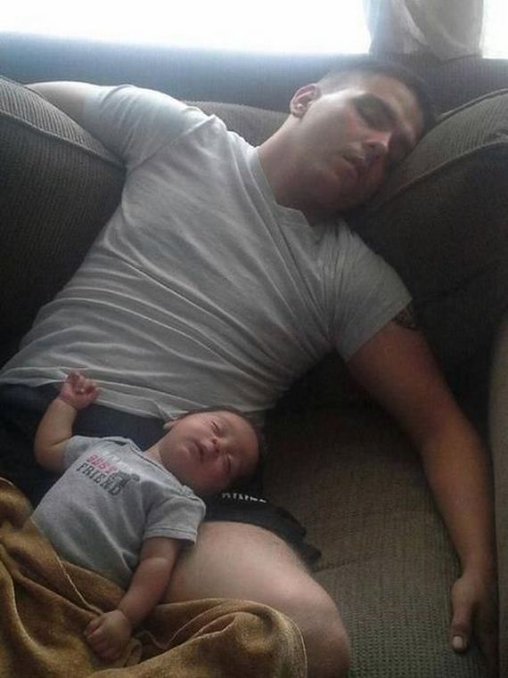 А сынок то - весь в отца! Смешные фотографии пап со своими маленькими копиями Смешные фотографии, папы, сыновья, дети, маленькиме копии