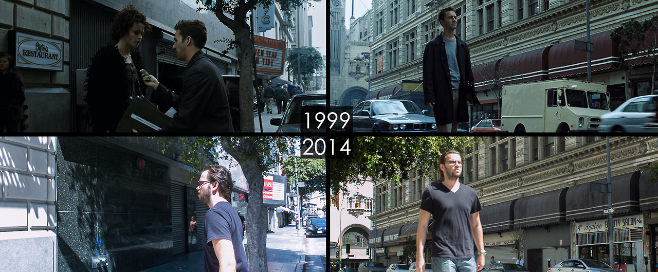 Dat scene, ищет места съемок, фотографирует места сняты фильмы