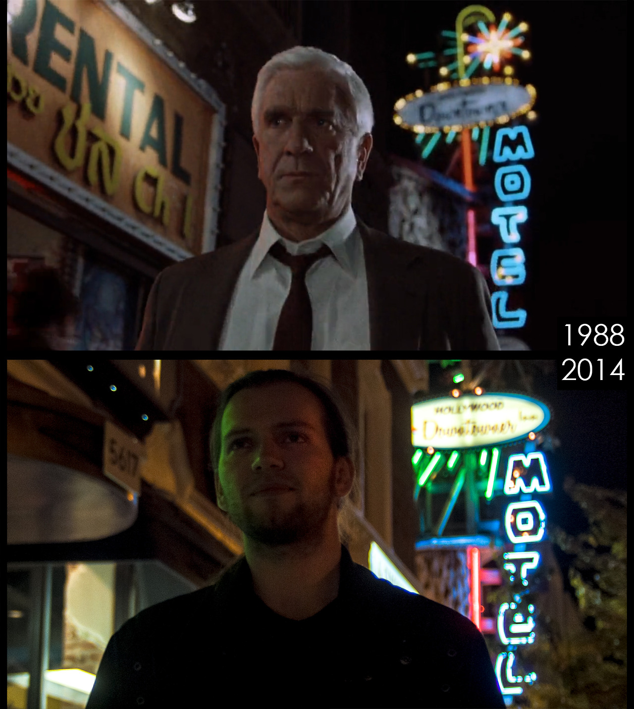 Dat scene, ищет места съемок, фотографирует места сняты фильмы