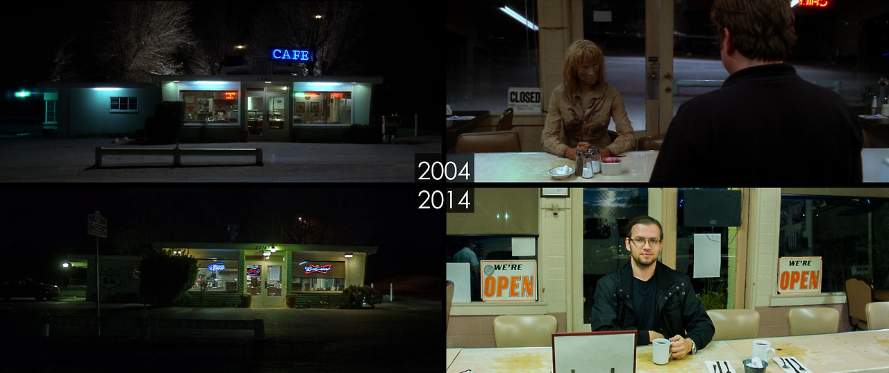 Dat scene, ищет места съемок, фотографирует места сняты фильмы