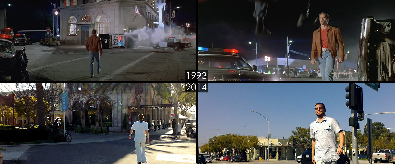 Dat scene, ищет места съемок, фотографирует места сняты фильмы