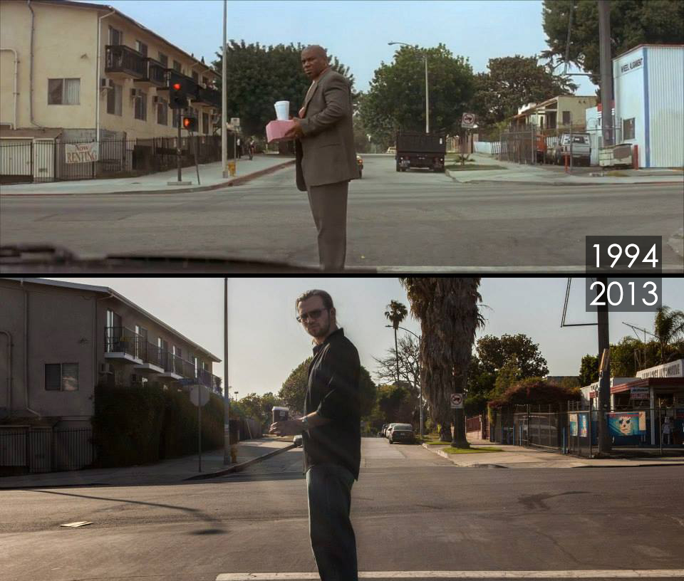 Dat scene, ищет места съемок, фотографирует места сняты фильмы