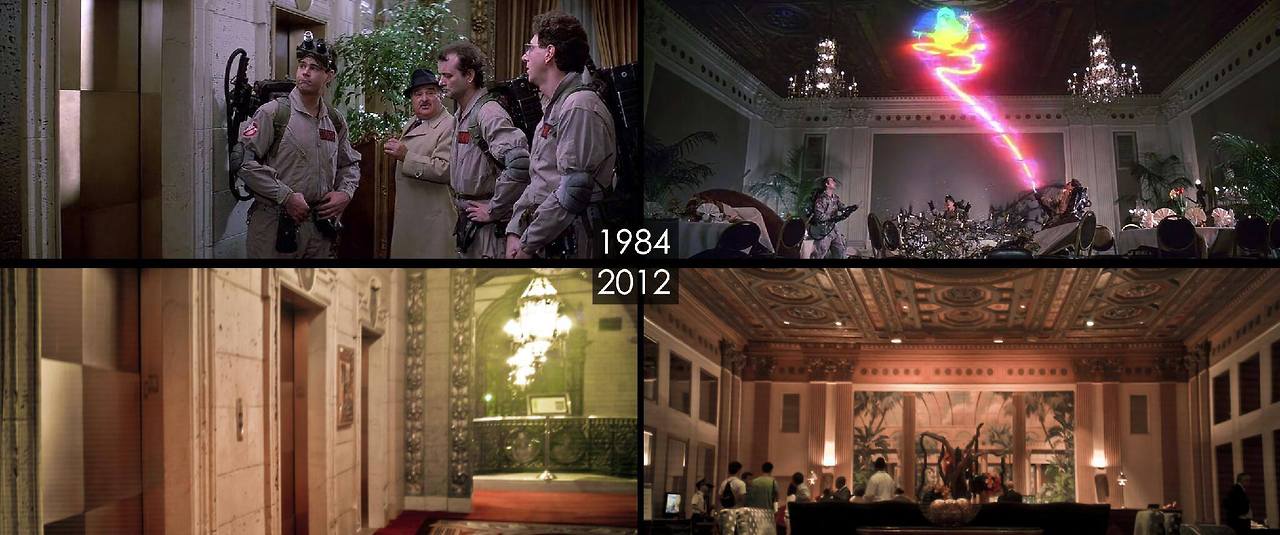 Dat scene, ищет места съемок, фотографирует места сняты фильмы