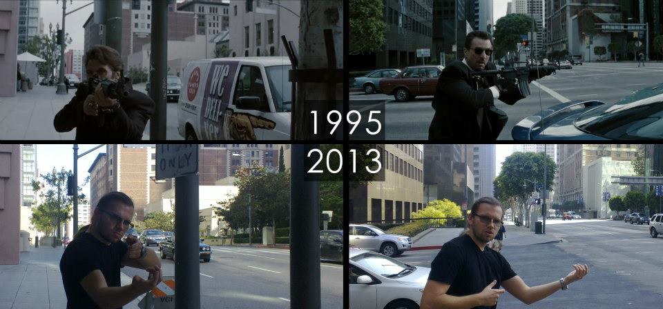 Dat scene, ищет места съемок, фотографирует места сняты фильмы