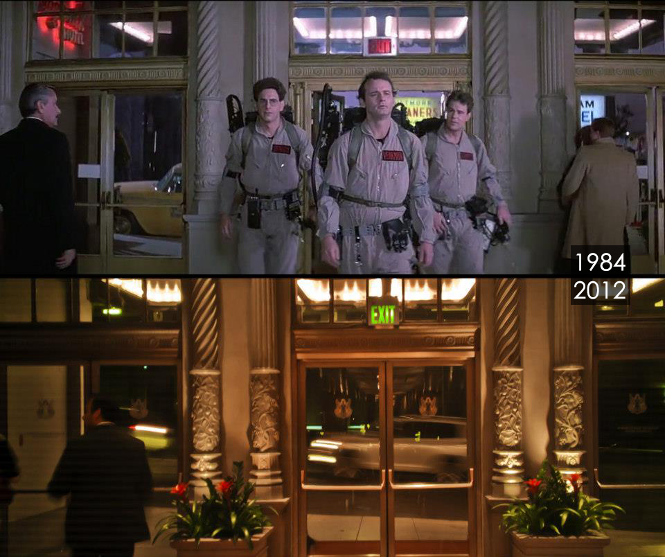 Dat scene, ищет места съемок, фотографирует места сняты фильмы