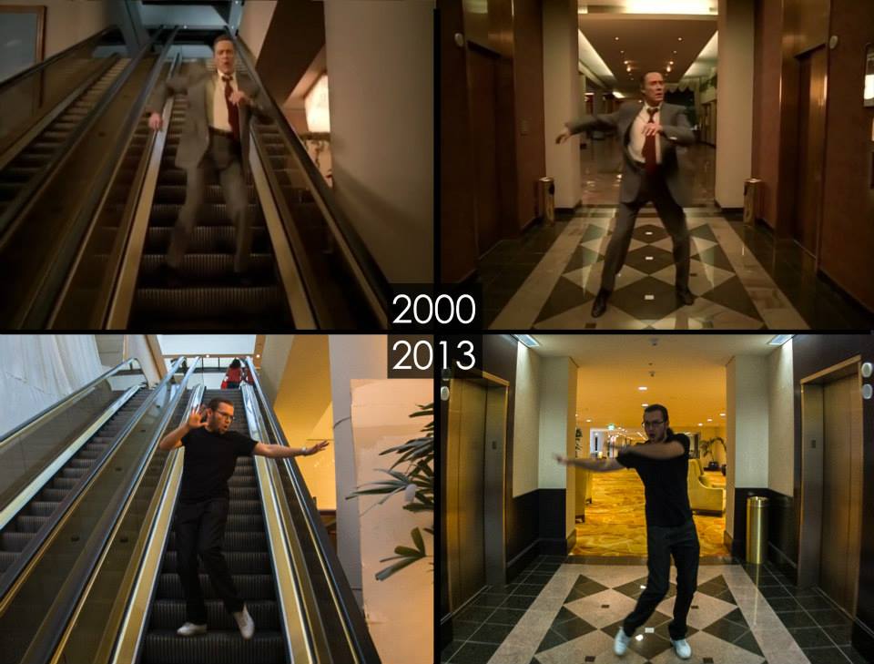 Dat scene, ищет места съемок, фотографирует места сняты фильмы