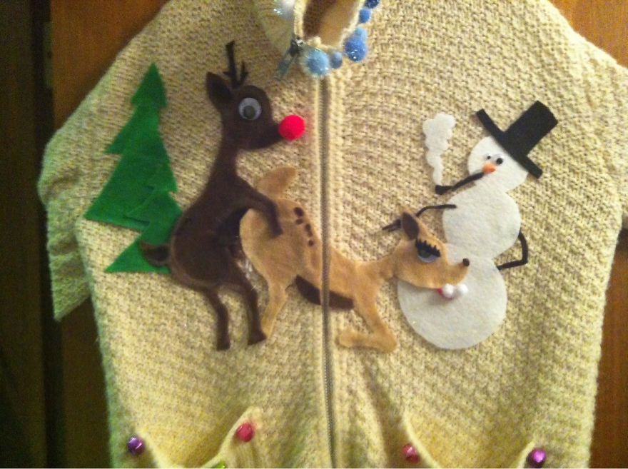 Ugly christmas sweater, уродливый рождественский свитер