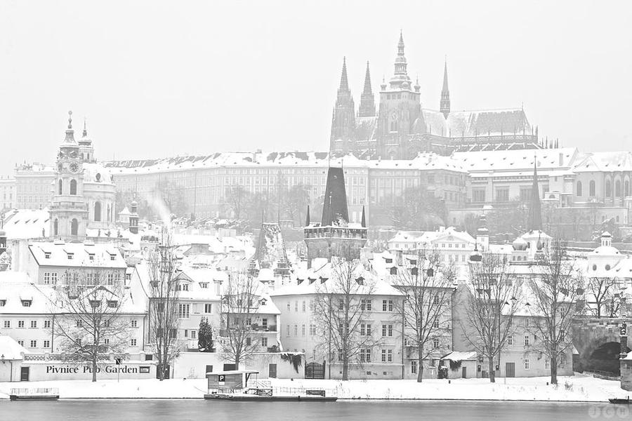 красивые замки, замки зимой, зимние замки