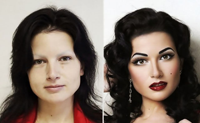 макияж, преображение девушек, превращение в красавиц макияж