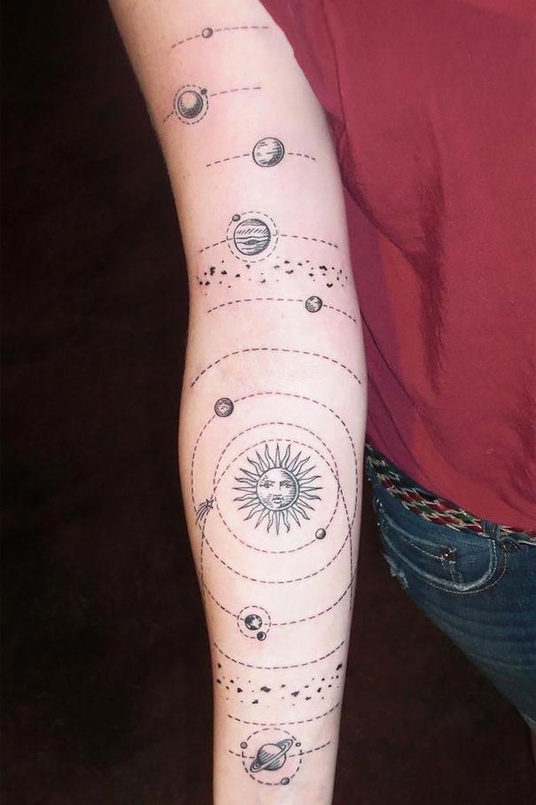 Значение татуировки с космосом