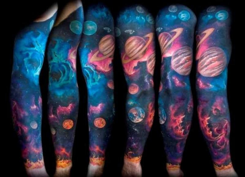 Татуировки вы просто космос, татуировки космос, space tattoo. 