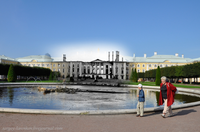 Фрагменты фотографий блокадного Ленинграда в снимках современного Петербурга Фрагменты, фотографий, блокадный Ленинград, снимки, современный, Петербург