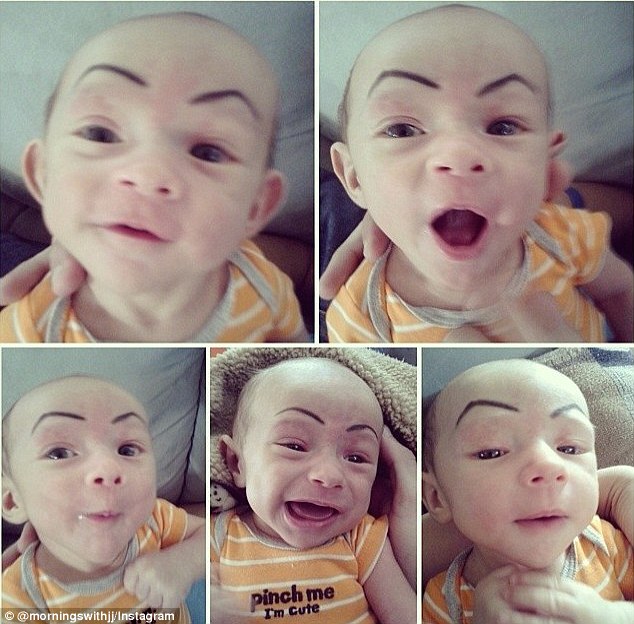 Дети с нарисованными бровями - новый хит Интернета Дети с нарисованными бровями, дети брови, новый хит интернета