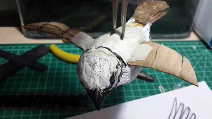 Невообразимые скульптуры из обычного картона от Кай-Сян Хонга скульптуры из картона, годзилла из картона, картон железный человек, Кай-Сян Хонг, Kai-Xiang Xhong