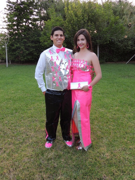 одежда из скотча, платье из скотча, костюм из скотча, для выпускного вечера из скотча