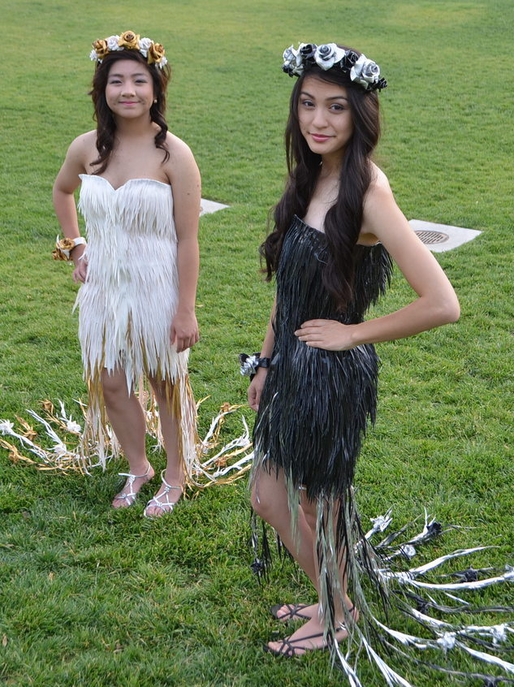 одежда из скотча, платье из скотча, костюм из скотча, для выпускного вечера из скотча