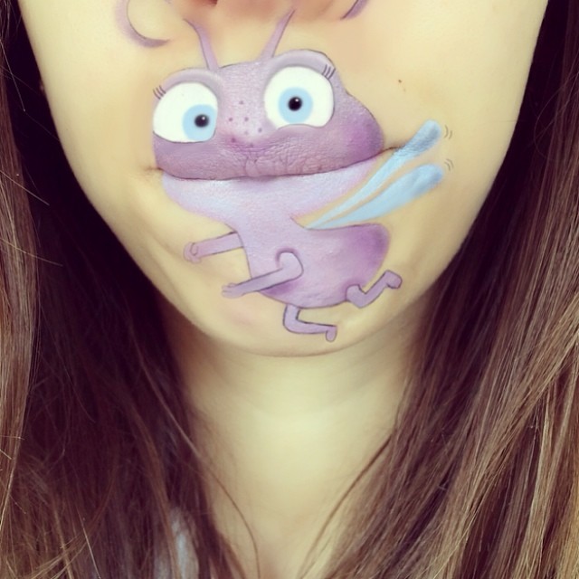 Laura Jenkinson Лаура Дженкинсон, мультяшные персонажи на губах