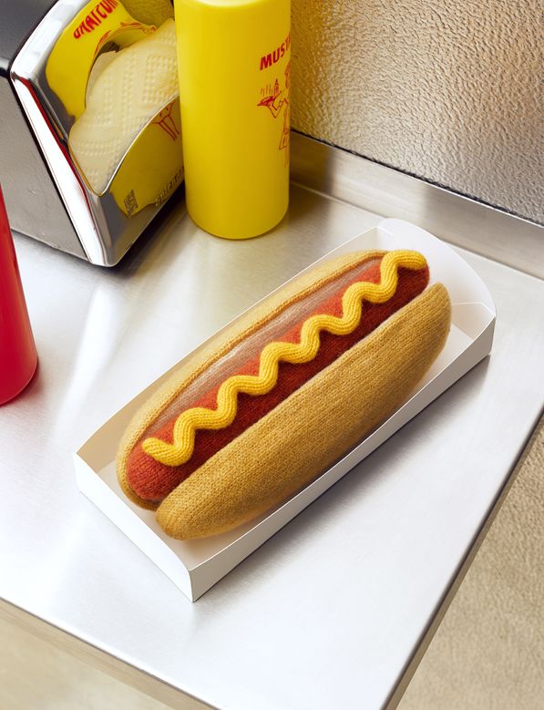 Несъедобные блюда, сделанные из вещей, блюда обманывают вкусовые рецепторы, вязанная еда