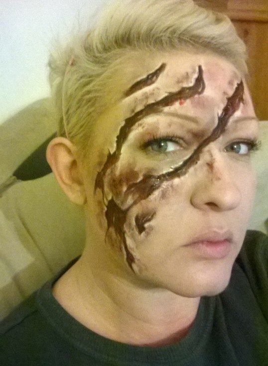 Никки Шелли, Nikki Shelley, жуткий макияж мать троих детей