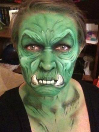 Никки Шелли, Nikki Shelley, жуткий макияж мать троих детей