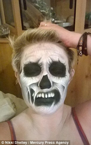 Никки Шелли, Nikki Shelley, жуткий макияж мать троих детей