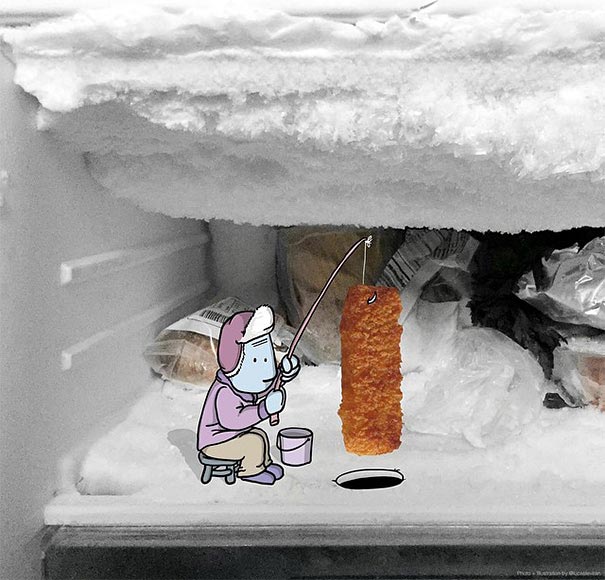 Иллюстратор дополняет фотографии из Instagram смешными рисунками, Лукас Левитан, Lucas Levitan, Photo Invasion