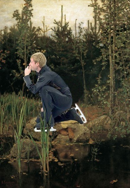 смешные, Российские, Олимпийские спортсмены, в знаменитых, картинах, русских классиков