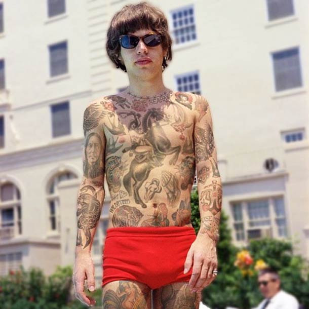 татуированные знаменитости, знаменитости с татуировками, фотошопные тату