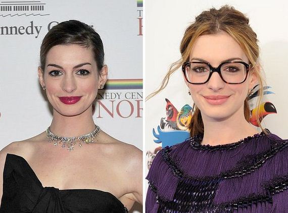 Голливудские знаменитости в очках и без, звезды в очках без очков, фото