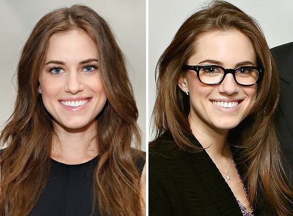 Голливудские знаменитости в очках и без, звезды в очках без очков, фото