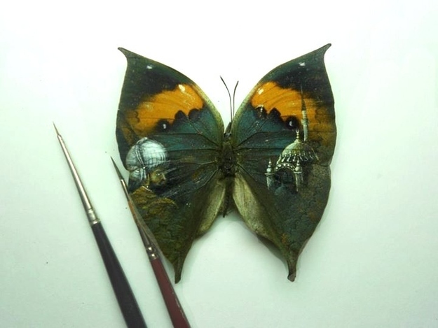 Миниатюрные рисунки на крошечных предметах от Хасана Кале микрокартины от Хасана Кале, миниатюрные шедевры, Хасан Кале Hasan Kale