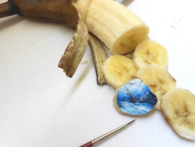 Миниатюрные рисунки на крошечных предметах от Хасана Кале микрокартины от Хасана Кале, миниатюрные шедевры, Хасан Кале Hasan Kale