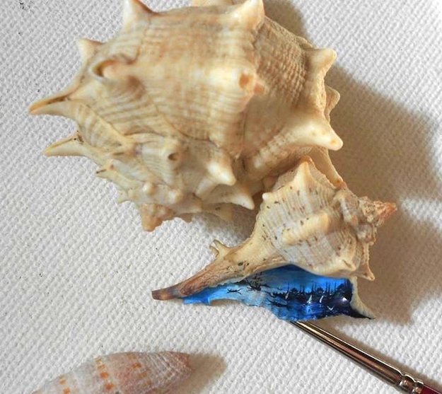 Миниатюрные рисунки на крошечных предметах от Хасана Кале микрокартины от Хасана Кале, миниатюрные шедевры, Хасан Кале Hasan Kale