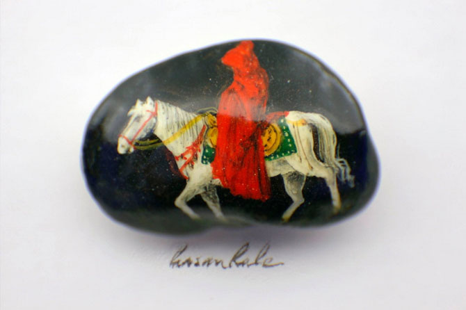 Миниатюрные рисунки на крошечных предметах от Хасана Кале микрокартины от Хасана Кале, миниатюрные шедевры, Хасан Кале Hasan Kale