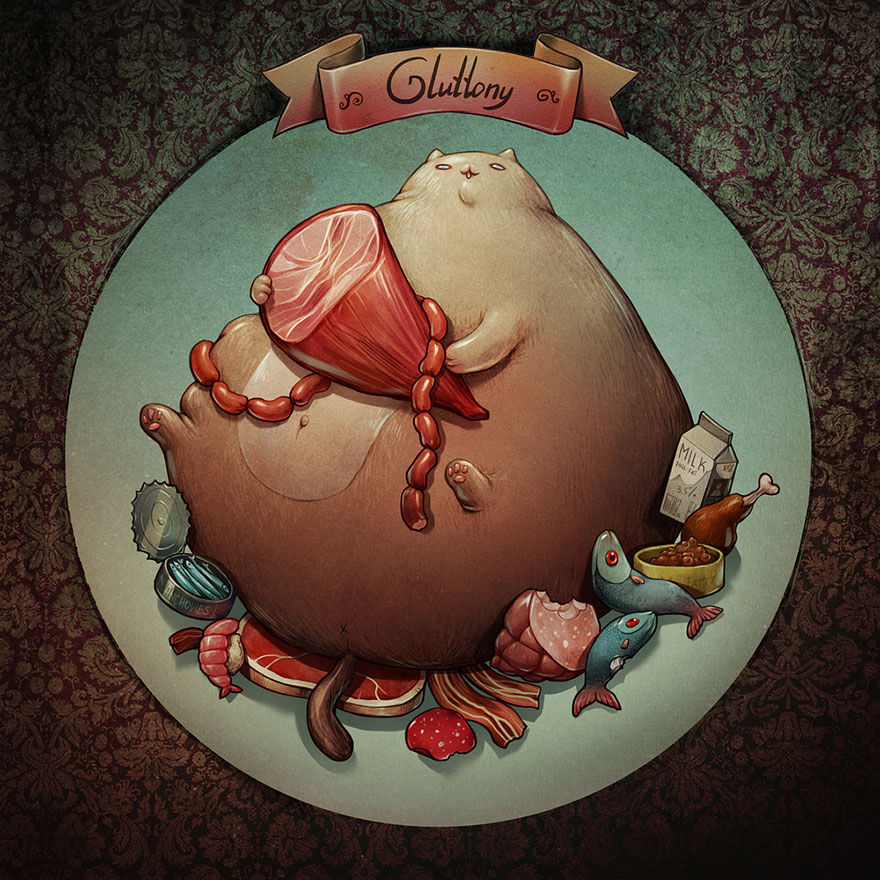 7 смертных грехов на примере котов, Мария Тюрина 7 грехов