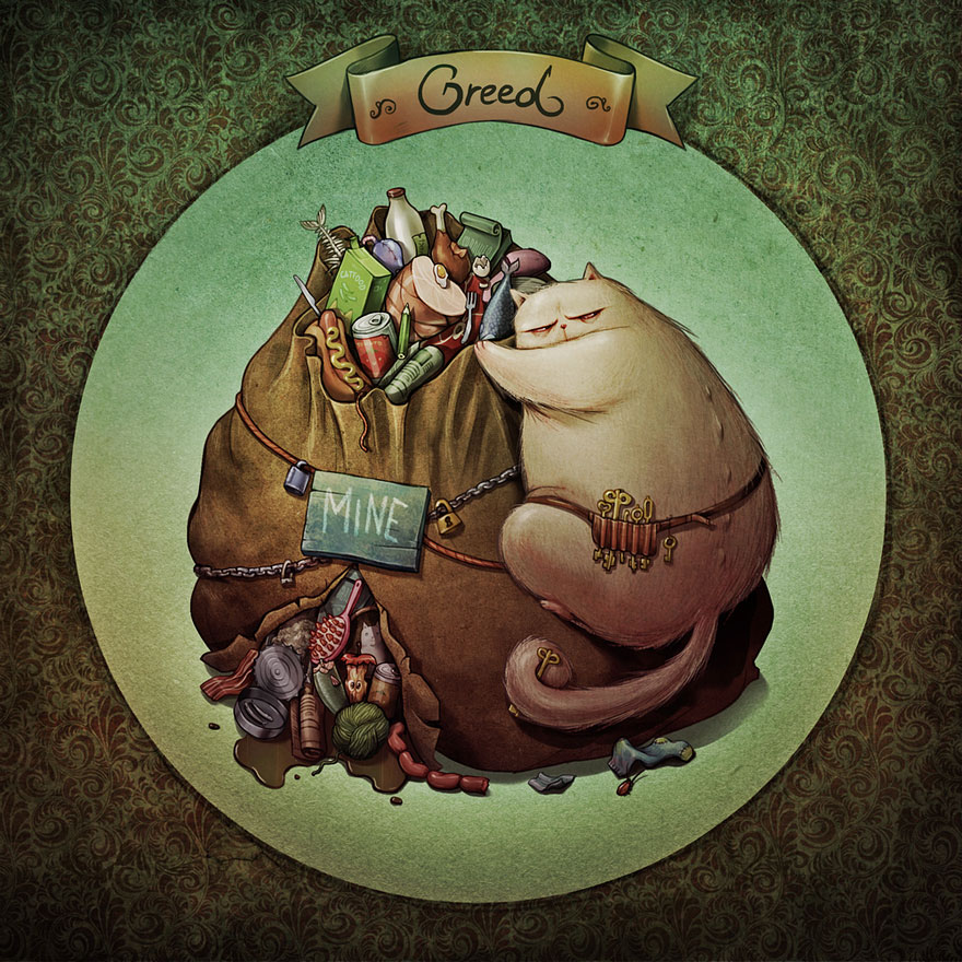 7 смертных грехов на примере котов, Мария Тюрина 7 грехов