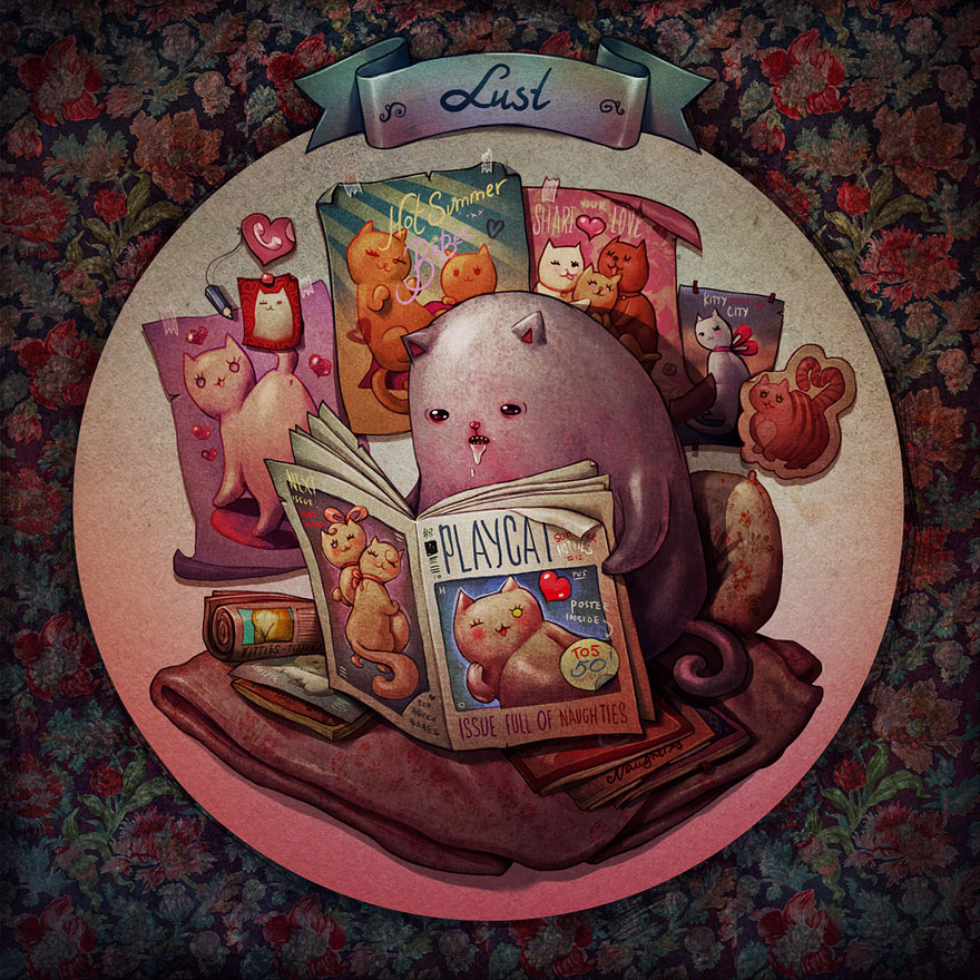 7 смертных грехов на примере котов, Мария Тюрина 7 грехов