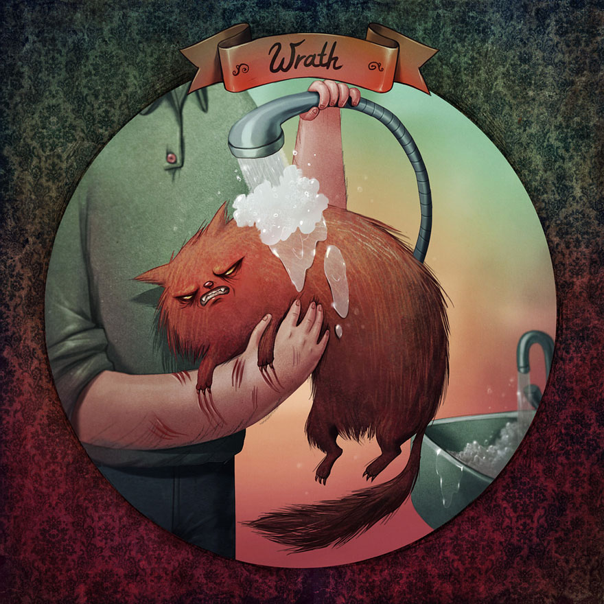 7 смертных грехов на примере котов, Мария Тюрина 7 грехов