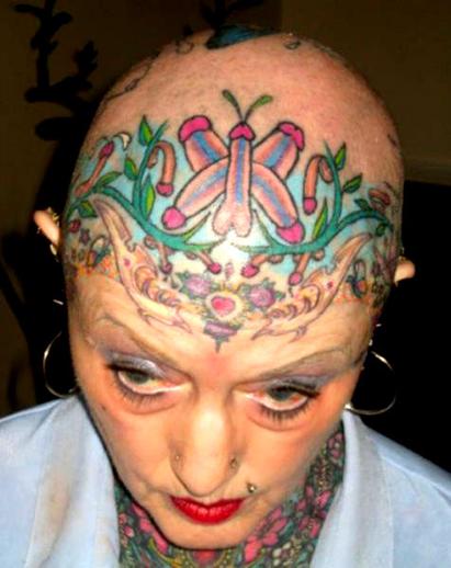 Глупейшие нелепые татуировки на лице, tattoo face