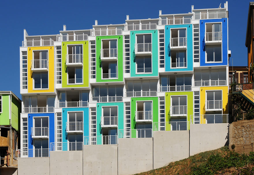 самые красочные дома, яркие здания